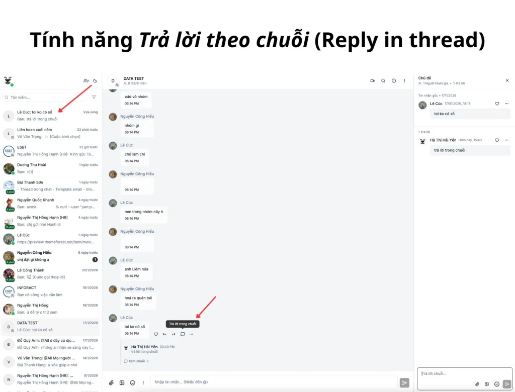 Tin Nhắn Chuỗi Trong Inforact Chat: Giải Bài Toán Thất Lạc Thông Tin Trong Chat Nội Bộ
