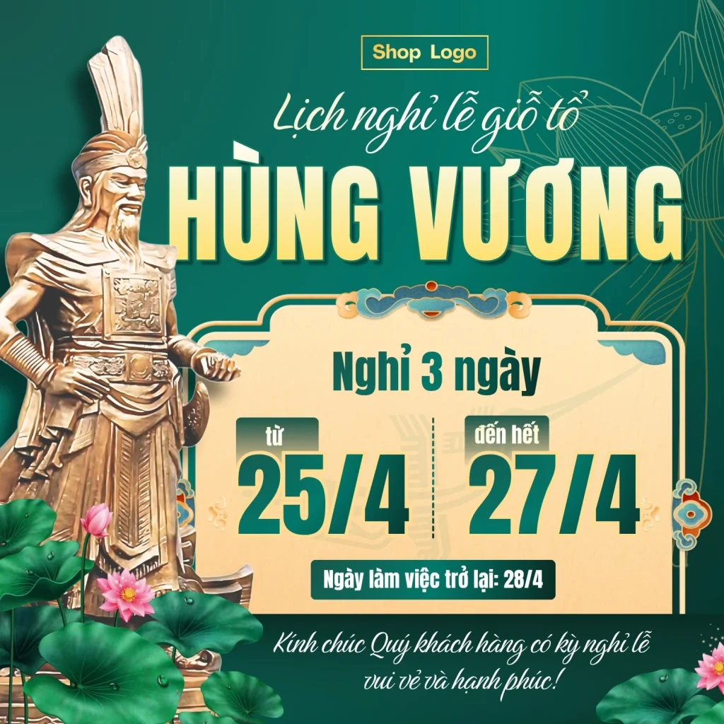 Cập nhật Templates thông báo nghỉ lễ 30/4 – 1/5 và Giỗ tổ Hùng Vương