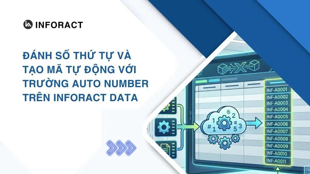 ĐÁNH SỐ THỨ TỰ VÀ TẠO MÃ TỰ ĐỘNG VỚI TRƯỜNG AUTO NUMBER TRÊN INFORACT DATA