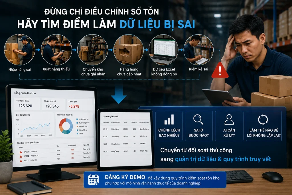 Chênh lệch tồn kho chỉ là phần nổi của vấn đề.